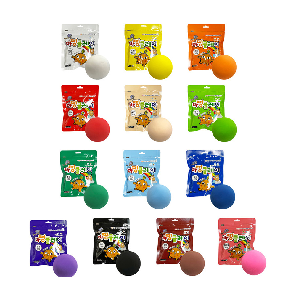 대한산업 바핑클레이 컬러점토 50g 13색 세트