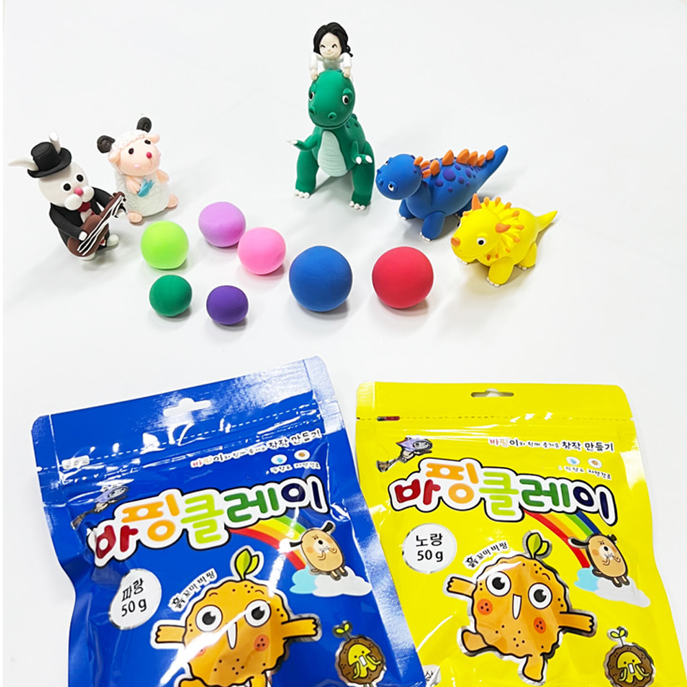 대한산업 바핑클레이 컬러점토 50g 13색 세트