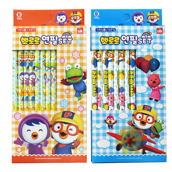 뽀로로 연필B 8본 랜덤