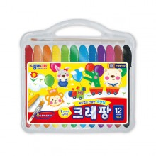 종이나라 크레팡 12색 가는심 색연필 색칠 미술