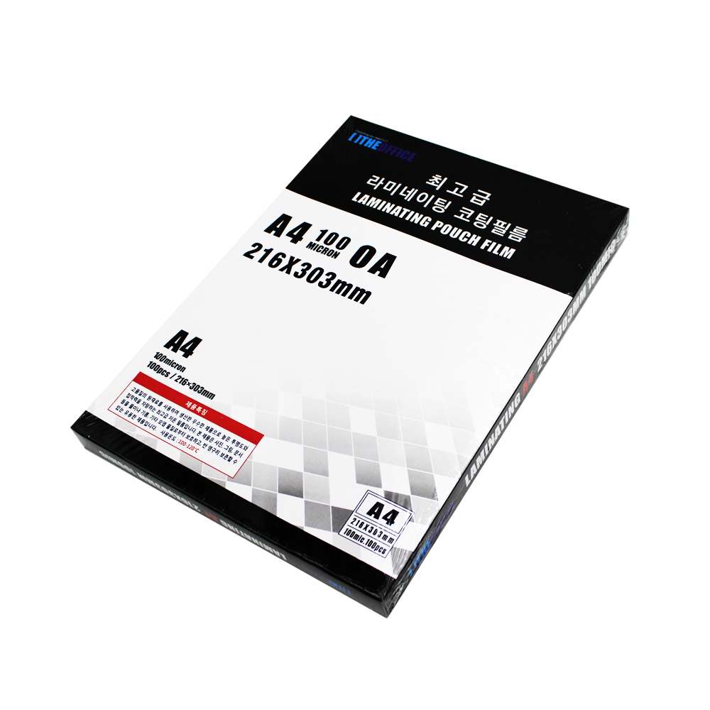 문구조아 기계코팅지 A4 100mic 100매