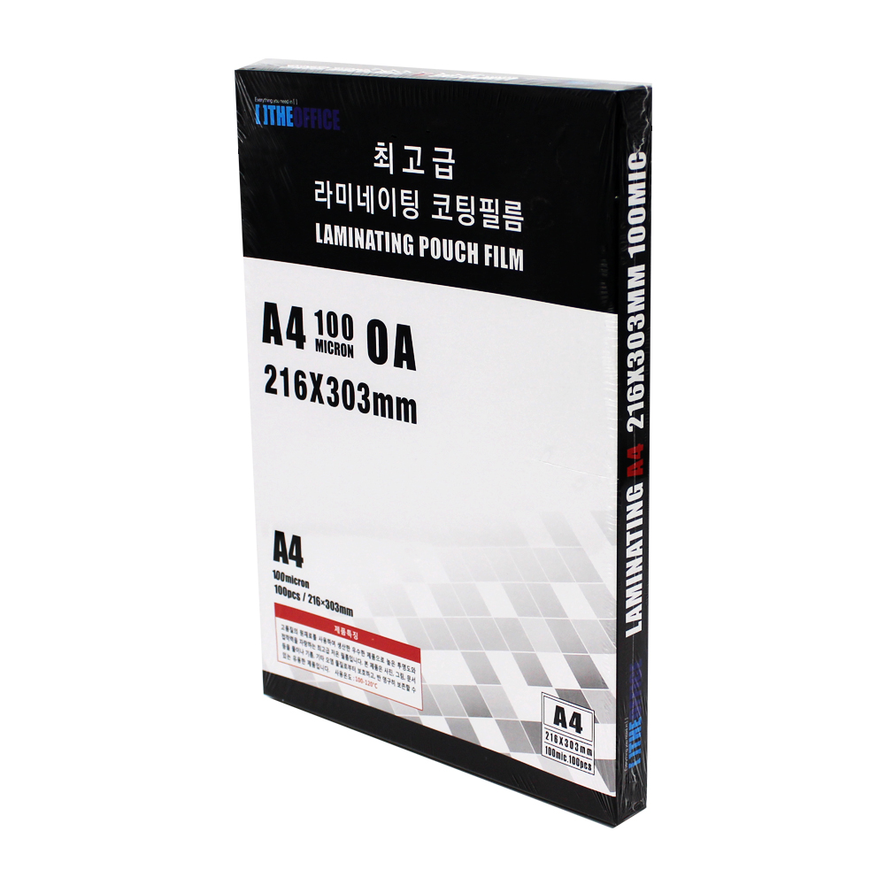 문구조아 기계코팅지 A4 100mic 100매