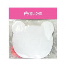 유니아트 3000 종이부채 곰돌이