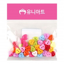 유니아트 2000 하트단추 혼합