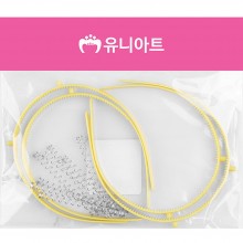 유니아트 2500 스프링 머리띠 노랑