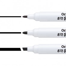 라인플러스 옥타곤 8각 유성매직 굵은 둥근닙 3mm