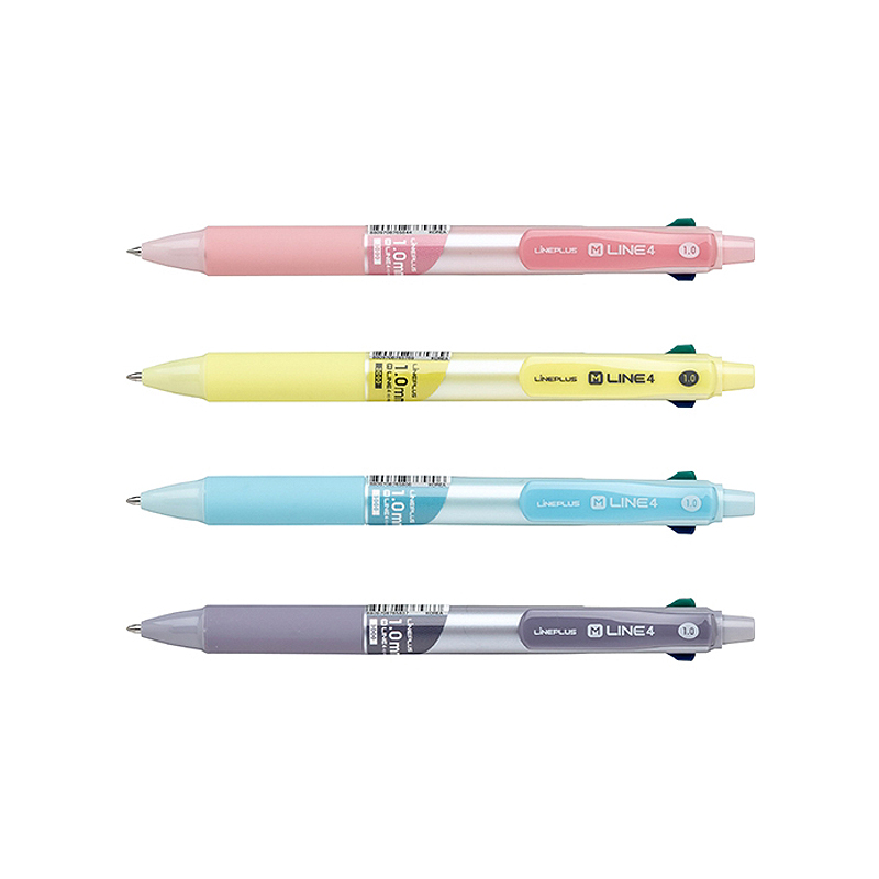 라인플러스 M라인4 4색볼펜 1.0mm 1자루